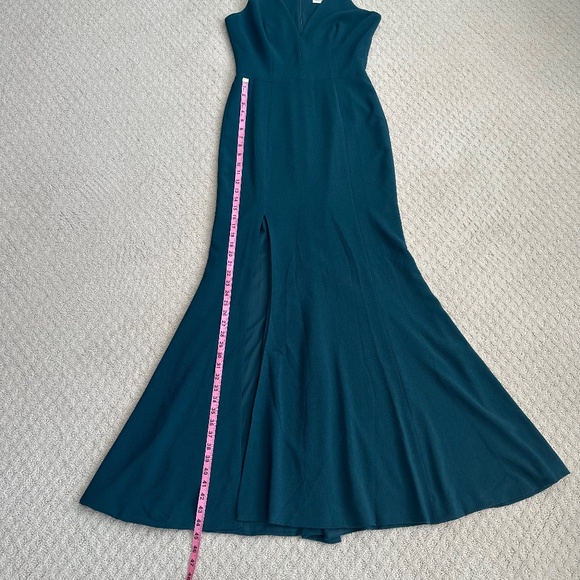 Dress The Population Iris Sleeveless Mermaid Gown New Pine L Holidays Formal - Picture 15 of 15